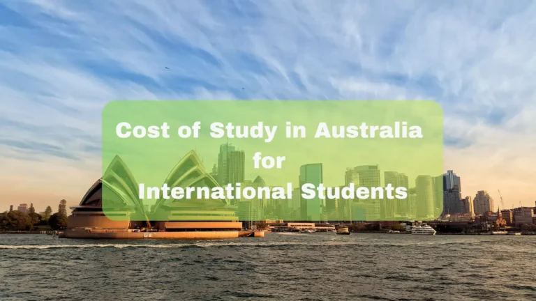 Cost of Study in Australia for International Students
